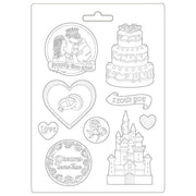 #36 STAMPERIA - A4 MAXI MOULD Sleeping Beauty Castle and Cake K3PTA499